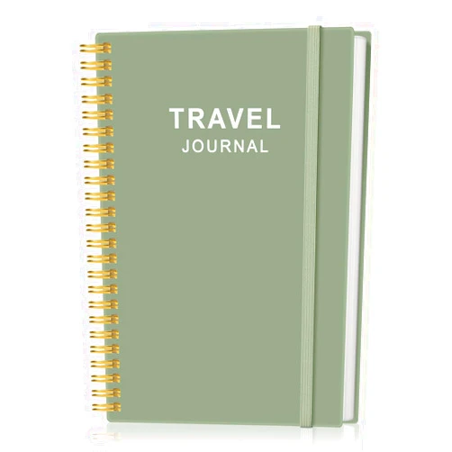 Heveboik Travel Journal - Vacation & Road Trip Planner Organizer, Travel Notebook for 6 Trips, Trip Planner Gift to Record Memories and Adventures from Special Trips, 5.8