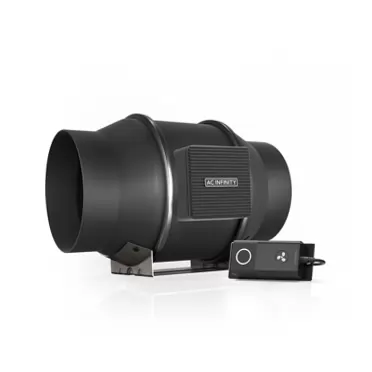 AC Infinity CLOUDLINE S6, Quiet 6” Inline Duct Fan with Speed Controller - Ventilation Exhaust Fan for Heating Cooling Booster, Grow Tents, Hydroponics
