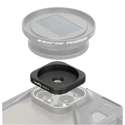 SmallRig Universal M-Mount to 37mm Threaded Lens Adapter for SmallRig Phone Cage with M-Mount Lens for iPhone 11/12/ 13/14/ 15 Series - 4395