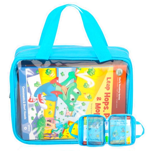 Taladad Carrying Case for Leapfrog LeapReader Reading and Writing System Leapfrog LeapReader,Portable Storage Bag with Handle(Blue)
