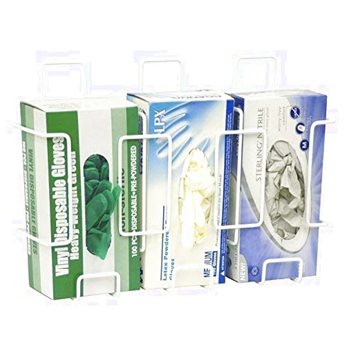 Omnimed Glove Box Dispensers (Wired, Triple-Horizontal Mount)