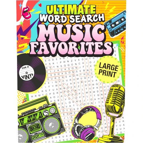 Editors of Fox Chapel Publishing Ultimate Word Search Music Favorites (Fox Chapel Publishing) 100 Large Print Puzzles Celebrating Iconic Musicians from the '50s to Today - Elvis, The Rolling Stones, Cher, Nirvana, Van Halen, and More
