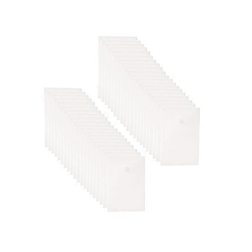 YESSART 6’’ x 9’’ Vertical Clear Plastic Envelopes Receipt Stickers File Storage 40 Pack Hook Loop Closure