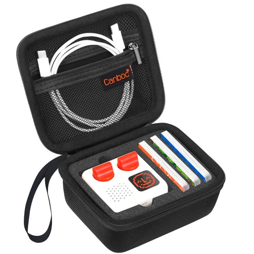 Canboc Carrying Case Compatible with Yoto Mini (2024 Edition) Kids Bluetooth Travel Audio & Music Player, Hard Bag fit Children’s Speaker Plays Audiobook Cards and Cable, Black (Case Only)