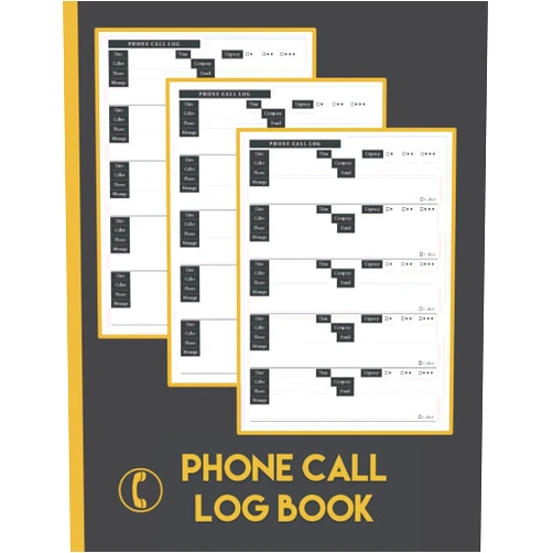 By Paul Rahul (Author) Phone Call Log Book: Keep Record Of Your Home And Office Phone Call And Voicemail In Message Tracker Notebook | Business Or Personal Inbound And ... Journal | Size 8.5 x 11 Inches | 120 Pages