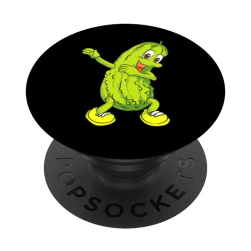 Cool Dab Dancing Sweet Big Dill Vegetables Art Dabbing Pickle | Cute Cucumber Chips Fans Funny Vegan Gift PopSockets Grip and Stand for Phones and Tablets