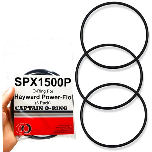 Captain O-Ring – Replacement SPX1500P O-Ring for Hayward Power-Flo, Power-Flo LX, Power-Flo II Strainer Cover (3 Pack)