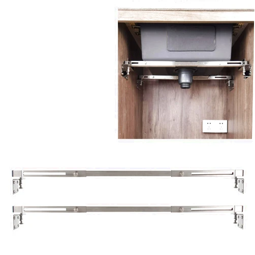 TYESTAND CPT-4 Undermount Sink Supports Brackets Adjustable Stainless Steel Installation Kit for Heavy Duty Undermount Kitchen Sink (20-31.5 inches（51-80cm）)