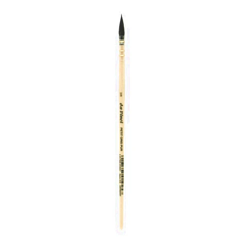da Vinci Watercolor Series 418 Petit Gris Pur Paint Brush, Wash/Mop Pure Russian Blue Squirrel, Size 2/0