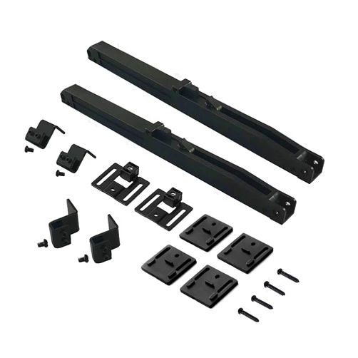 DonYoung 2PCS Barn Door Soft Close Mechanism Spring Buffer Damper Upgraded Hole-Free Version Sliding Barn Door Hardware for Door Weight 70-160 Pounds Adjustable Door Stoppers, Actuator Spacers Included