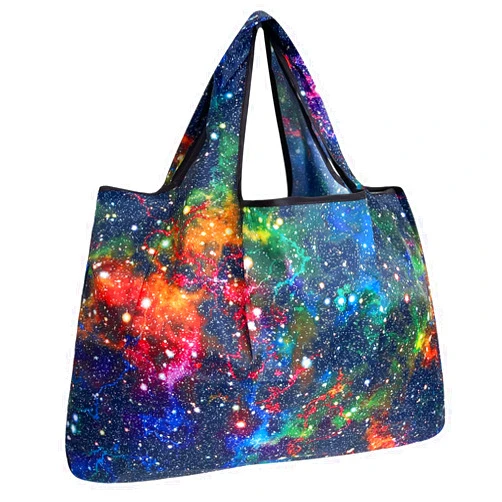 Allydrew Large Foldable Tote Nylon Reusable Grocery Bags
