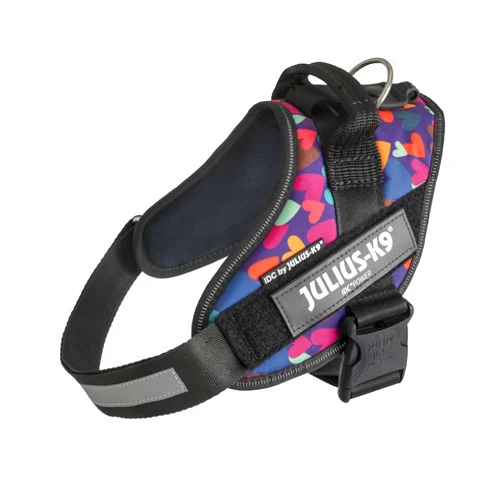 Julius-K9 IDC Powerharness, Size: M/0, Mixed Heart (Limited Edition)