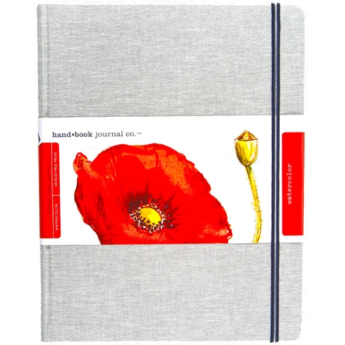 Speedball Handbook Journal Co. Artist Watercolor Sketchbook Journal, Grand Portrait 10.5 x 8.25 Inches, 95lb / 200 gsm, Hardcover w/Pocket