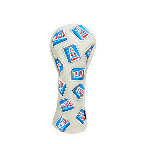 CMCDESIGN Custom Bazooka Wrapper Golf Hybrid Head Cover - Glove Soft Lining - Design Elements Include in-House Custom Design - Great Fit for Any Club as Golf Head Covers, Wood Driver Cover
