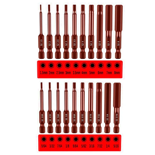 SEDY Premium 20-Piece Hex Bit Set - Durable S2 Steel, 2.3