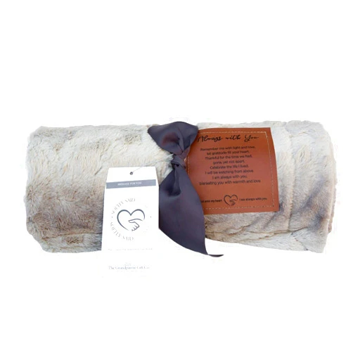 The Grandparent Gift Co. Always With You Softly Said Memorial Blanket- Thoughtful Sympathy Gift to Remember Lost Loved Ones