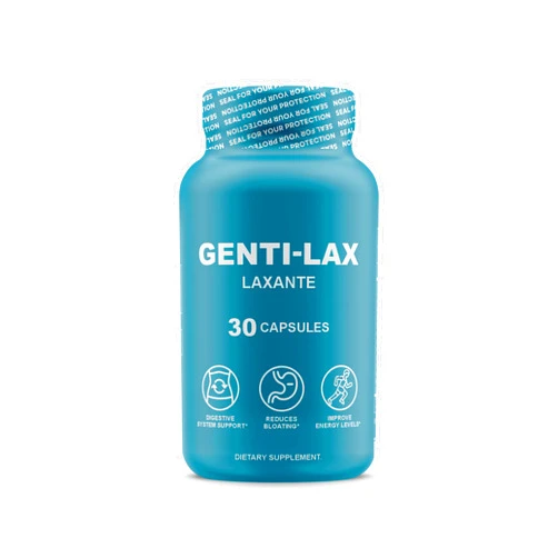 GENTILAX Genti-Lax Laxative - Gentle Digestive Support with 30 Capsules - Reduces Bloating, Improves Energy, and Promotes Regularity - Dietary Supplement