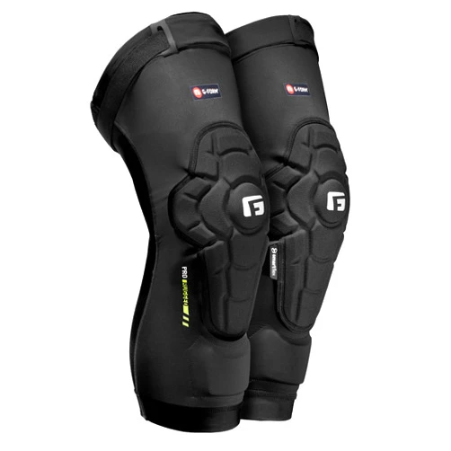 G-Form Pro-Rugged 2 MTB Knee Guards - Mountain Bike Knee Pads for Men & Women - Black, Adult Large