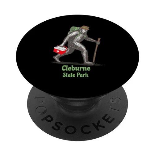Cleburne State Park TX Bigfoot Souvenirs Bigfoot Sighting at Cleburne State Park Texas PopSockets Swappable PopGrip