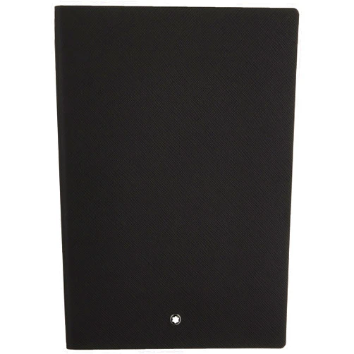 Montblanc Notebook Black Lined #146 Fine Stationery 113294 – Elegant Journal with Leather Binding and Ruled Pages – 1 x (5.9 x 8.2 in.)