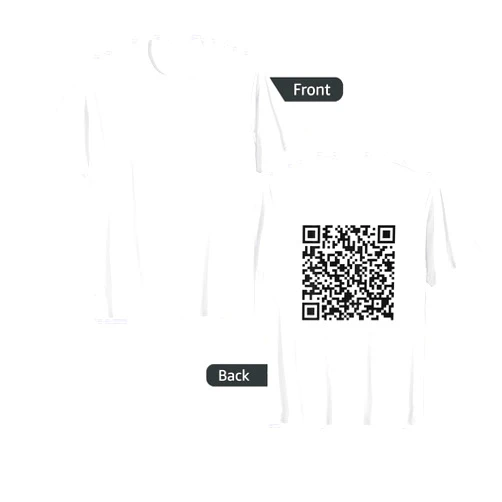 ECHODRY Unique QR-Code with Humorous Hidden Message T-Shirt