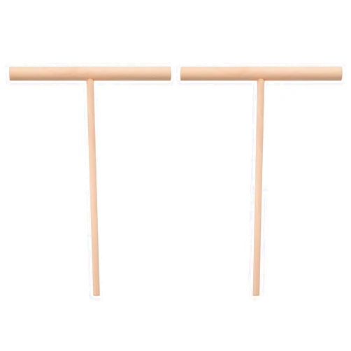 IDOLOVA Practial T Shape Crepe Maker Pancake Batter Wooden Spreader Stick Home Kitchen Tool Kit DIY Use