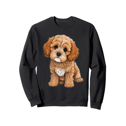 Cavapoo Dog Cavalier King Charles and Poodle dog Cavapoo Apparel for Dog Breed Graphic Art Men Women Kids Sweatshirt