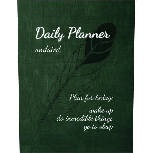 Madaleine Mores Plan For Today: Wake Up, Do Incredible Things, Go To Sleep: Daily Planner with positive affirmation