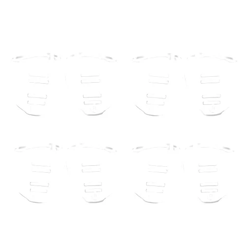 SING F LTD 4 Pairs of TPU Glasses Side Wing Protective Shields Sliding Shields Colorless and Transparent Suitable for Temple Width LessThan 12mm