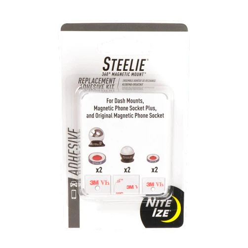 Nite Ize Steelie Universal Adhesive Replacement Kit - for Dash Mount and Phone Sockets