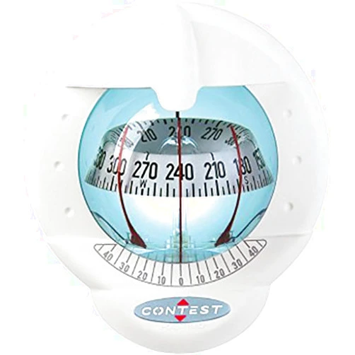 NAUTOS 51006 – CONTEST 101 COMPASS - Mount INCLINED 10 to 25 DEGREES-WHITE COMPASS with WHITE CARD- PLASTIMO 64424
