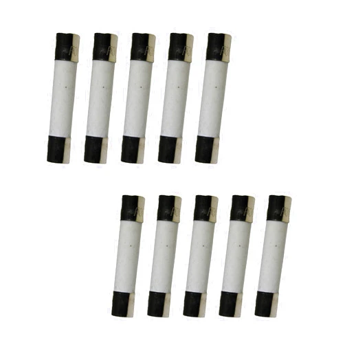 COMPSTUDIO 10pcs 6x30mm F25AL250V 25A 250V Fast Blow Fuse Ceramic Fuse