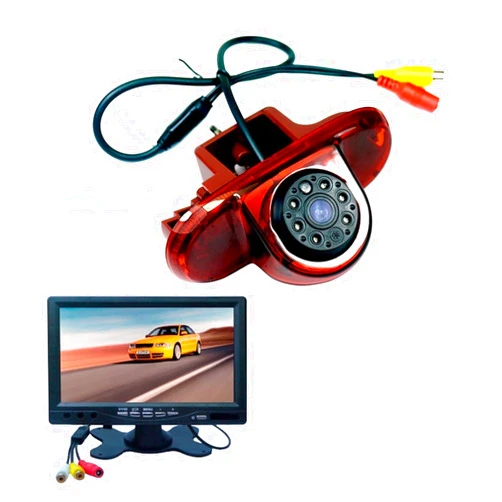 JEJKVHSV 1920 * 1080P AHD car Brake Light Rear reverse camera Compatible for Renault Trafic Combo/Vauxhall Vivaro Nissan Primastar FIAT Talento Van(CVBS camera-6608)