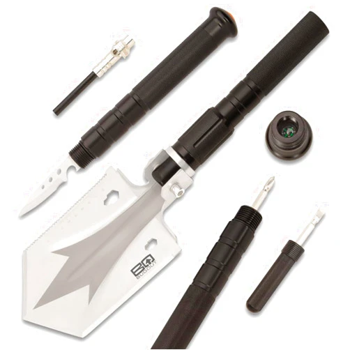 BUDK BugOut Small Multi-Function Folding Entrenchment Tool | Stainless Steel | 7