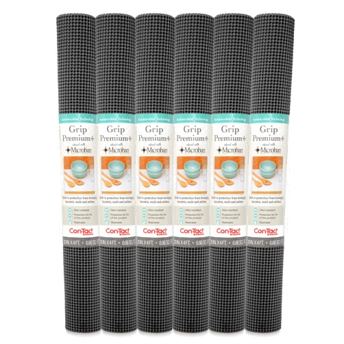 Con-Tact Brand Grip Premium with Microban Non-Adhesive Contact Shelf and Drawer Liner, 20