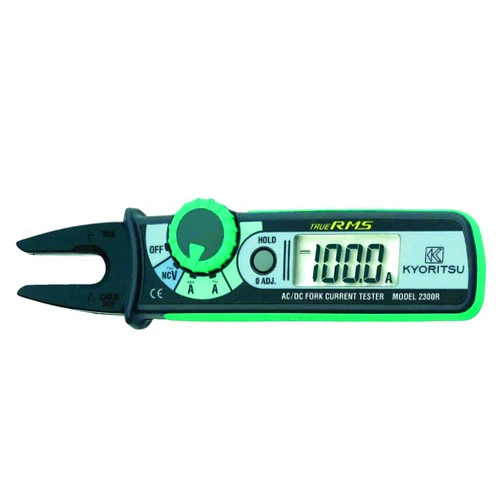 Kyoritsu 2300R True RMS AC/DC Fork Current Tester, 100Amp, 10mm Conductor