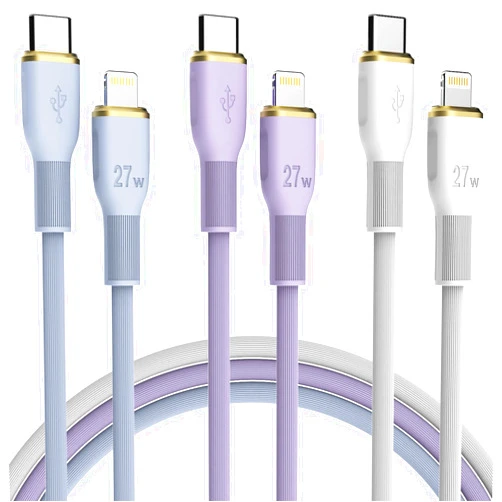 Aukelan USB c to Lightning Cable 6ft 3Pack Apple MFi Certified Fast iPhone Charger USB C Tangle Free Type c to Lightning Cable for iPhone 14 13 12 11 Pro Max Xr Xs 8 and More