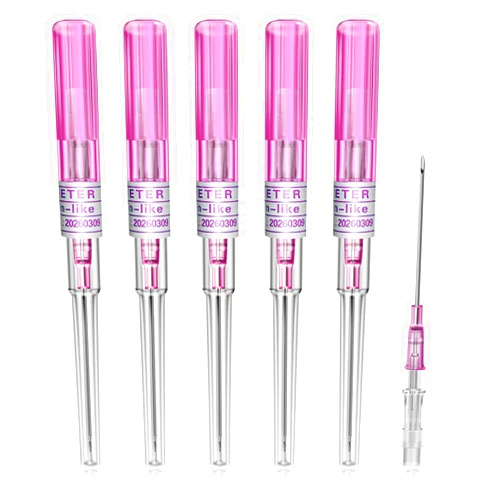 Combofix Catheter Needles - 6Pcs 20G IV Catheter Piercing Needles Hollow Body Piercing Needles for Ear Nose Belly Navel Nipple Disposable Piercing Needles Supply(20G)
