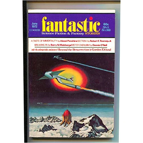 Fantastic Stories 6/1972-Mike Kaluta-Dave Cockrum interior art-pulp thrills-Denny O'Neil-FN