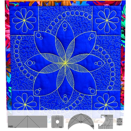 Westalee Design Flower Power Block Template Set (High Shank)