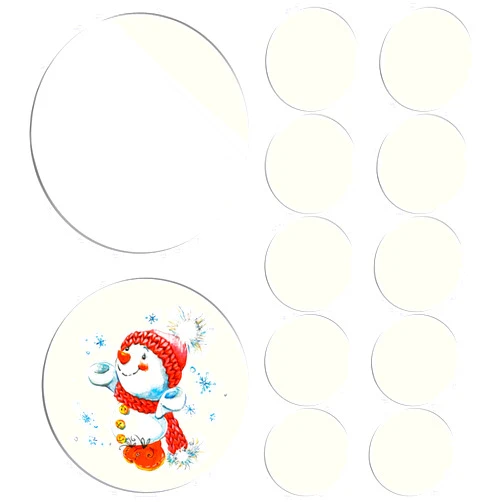 LANIAKEA 12PCS 6 Inch Clear Acrylic Circle Sheet, 1/8