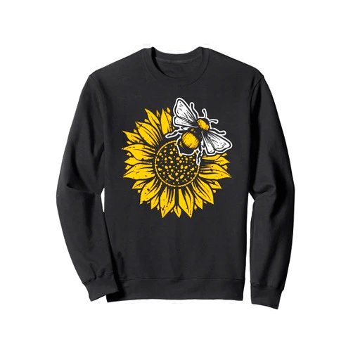 Bumblebee Sunflower Springtime Save The Honey Bees Bumblebee Sunflower Springtime Save The Bees Honeybee Sweatshirt