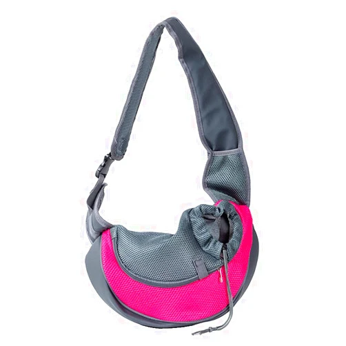 Love Dream Pet Dog Sling Carrier, Breathable Mesh Portable Travel Safe Pet Sling Shoulder Bag Carrier with Adjustable Non-Slip Shoulder Strap for Small Dogs Cats Puppy