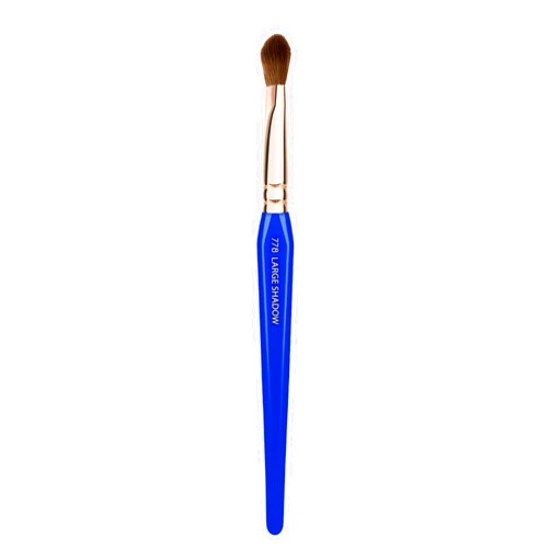 Bdellium Tools Professional Makeup Brush - Golden Triangle 778 Large Shadow - With All Vegan and Soft Synthetic Fibers, For Applying Shadow (Blue, 1pc)