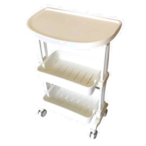 XUXUWA Trolley On Wheels Tool 3 Tier Beauty Salon Cart with Drawers, ABS Hairdressing SPA Tattoo Rolling Trolley with Universal Brake Wheel, 30 kg Capacity