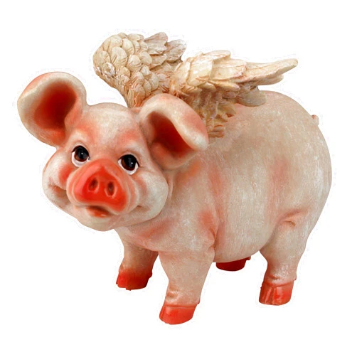 Design Toscano Hog Heaven Flying Pigs Statue Collection: Standing