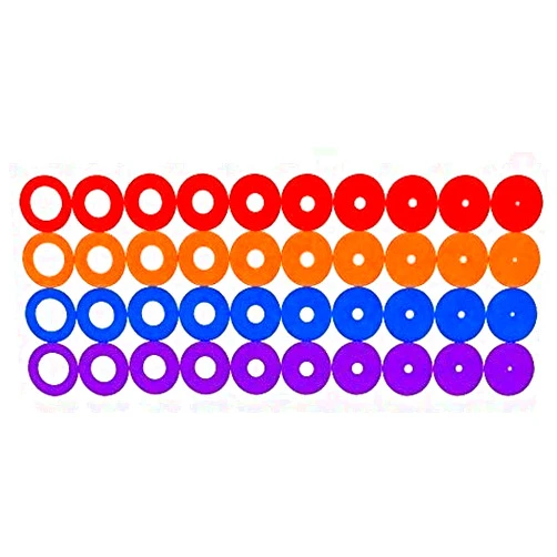 ZH Colorful Stitch Stoppers Large Size Needles Stoppers 80pcs for Knitting/Crochet/etc. (Available in 10 Sizes, Includes 4 Colors, 80 Pieces