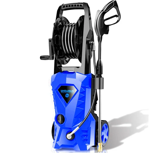WHOLESUN 3000PSI Electric Pressure Washer 2.4GPM Power Washer 1600W High Pressure Cleaner Machine with 4 Nozzles Foam Cannon,Best for Cleaning Homes, Cars, Driveways, Patios (Blue)