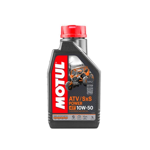Motul ATV SXS Power 10W50 4T 100% Synthetic Engine Oil 1 Liter
