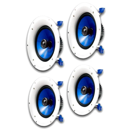 YAMAHA NSIC800WH 140-Watts 2-Way RMS Speakers | 4 Speakers Bundle | in-Ceiling | White